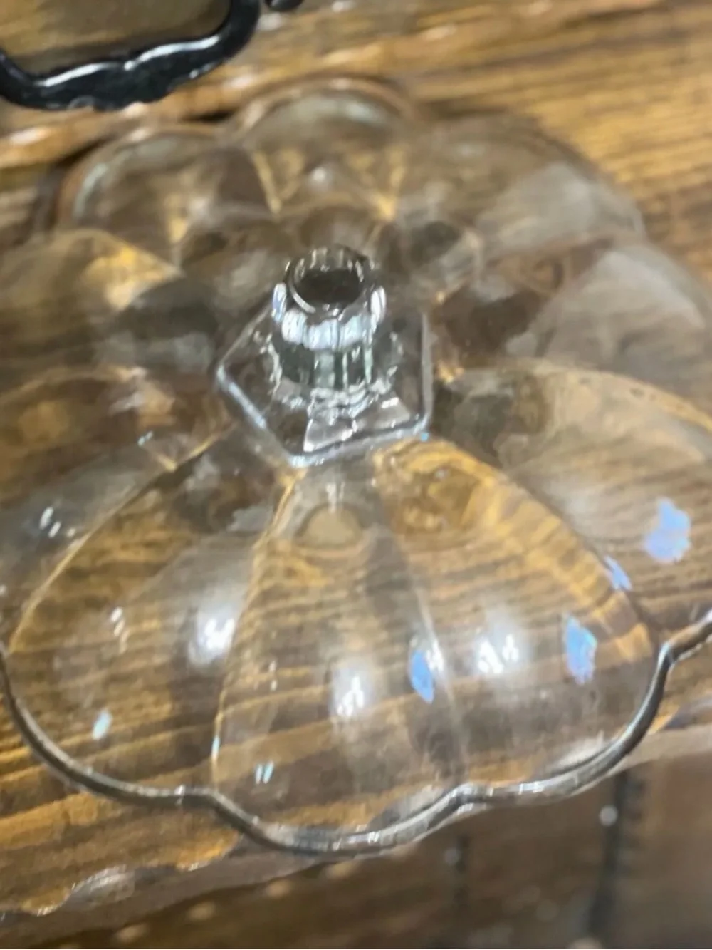 Anchor Hocking Clear Glass Pumpkin Candy Jar